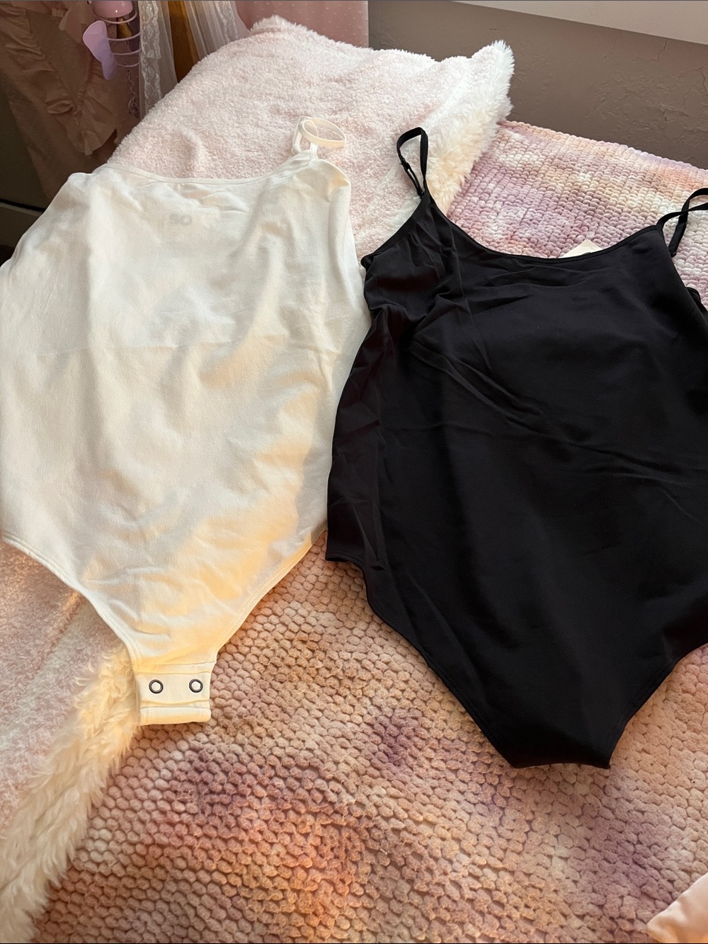 Black and White Bodysuit Duo - Classic Tank Style